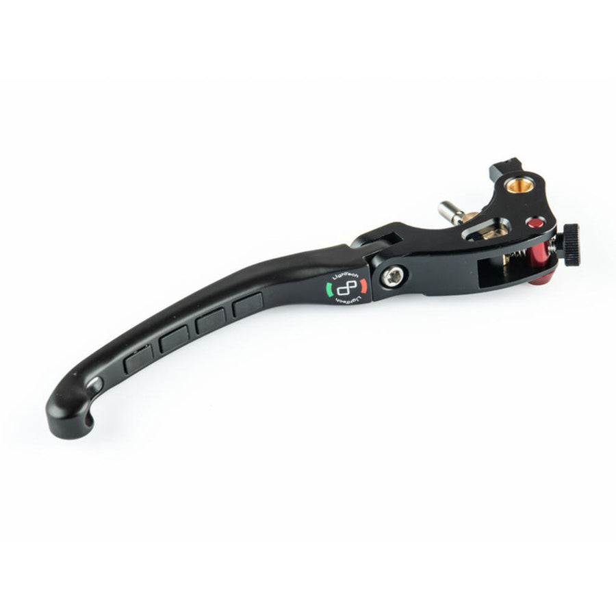LIGHTECH LEVD136K - black K-profile brake lever with black grip inserts and original-joint mounting interface