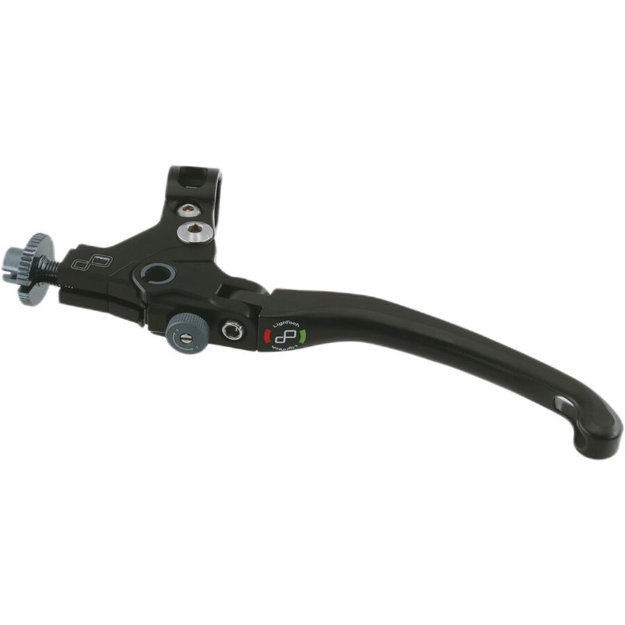 LIGHTECH LEVXF200J - black J-type folding cable clutch lever assembly with handlebar clamp