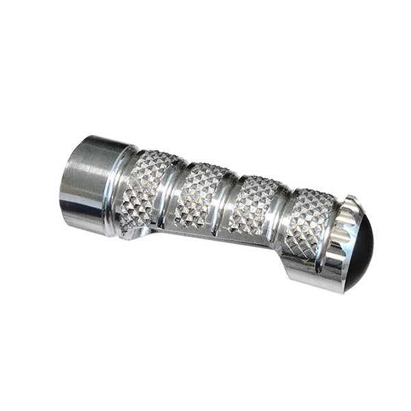 LIGHTECH RFTR246SIL / RFTR247SIL / RFTR245SIL / RFTR248SIL - silver fixed footpeg, 70.5 mm; fixing bolt not shown