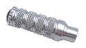 LIGHTECH RFTR318SIL - silver fixed footpeg, 85.5 mm, track use; fixing bolt not shown