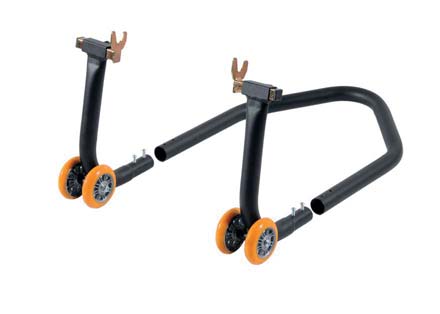 LIGHTECH RSF039F - modular steel rear stand with four wheels and fork contacts
