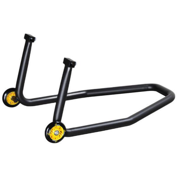 LighTech RSF045F rear-stand frame with two wheels; fork contact inserts are not fitted in this component view.