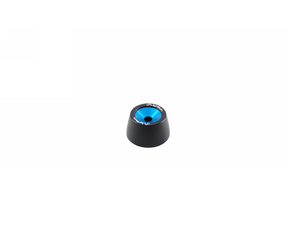LighTech WAPHO406COB cobalt-blue wheel-axle slider BODY DETAIL, one body pictured; the complete front/rear kit, spacers and mounting hardware are not shown.
