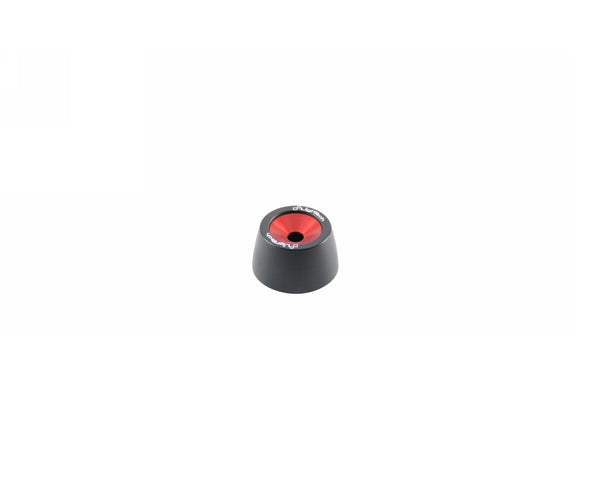 LighTech WAPHO406ROS red wheel-axle slider BODY DETAIL, one body pictured; the complete front/rear kit, spacers and mounting hardware are not shown.