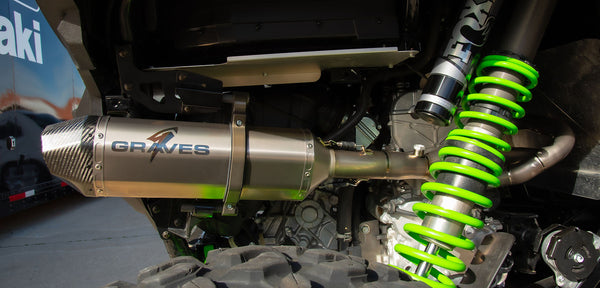 Graves Motorsports Kawasaki Teryx KRX 1000 Full Titanium Exhaust System