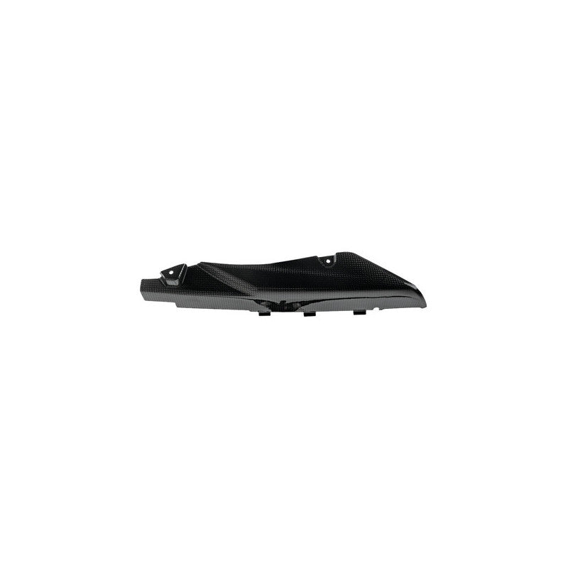 LighTech CARY4914 gloss carbon fibre lower belt cover for Yamaha TMAX 560 2020-2026; lower cover only.