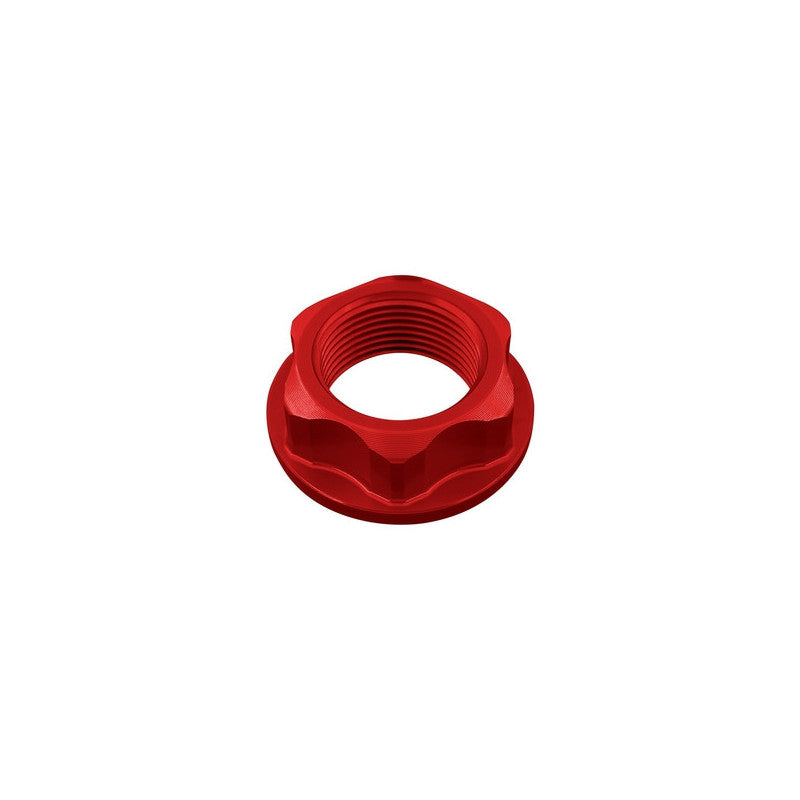 LighTech D013ROS M24 x 1.5 Ergal aluminium nut - red; one nut shown.
