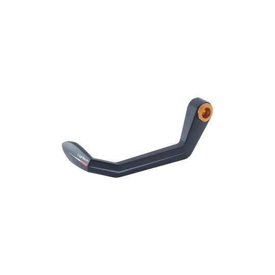 LighTech ISS201LTARA GC-Tech left clutch lever guard, orange; mounting adapter is separate.