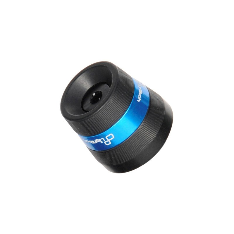LighTech KTM338COB 300 Series aluminium bar-end weight in black with a cobalt blue ring for Triumph Speed Triple 1200 RX 2026; photograph shows one bar-end weight.
