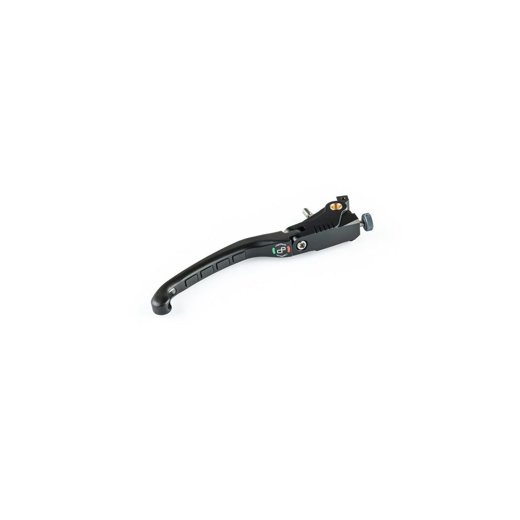 LighTech LEVD155K black folding brake lever, K profile; one lever shown.