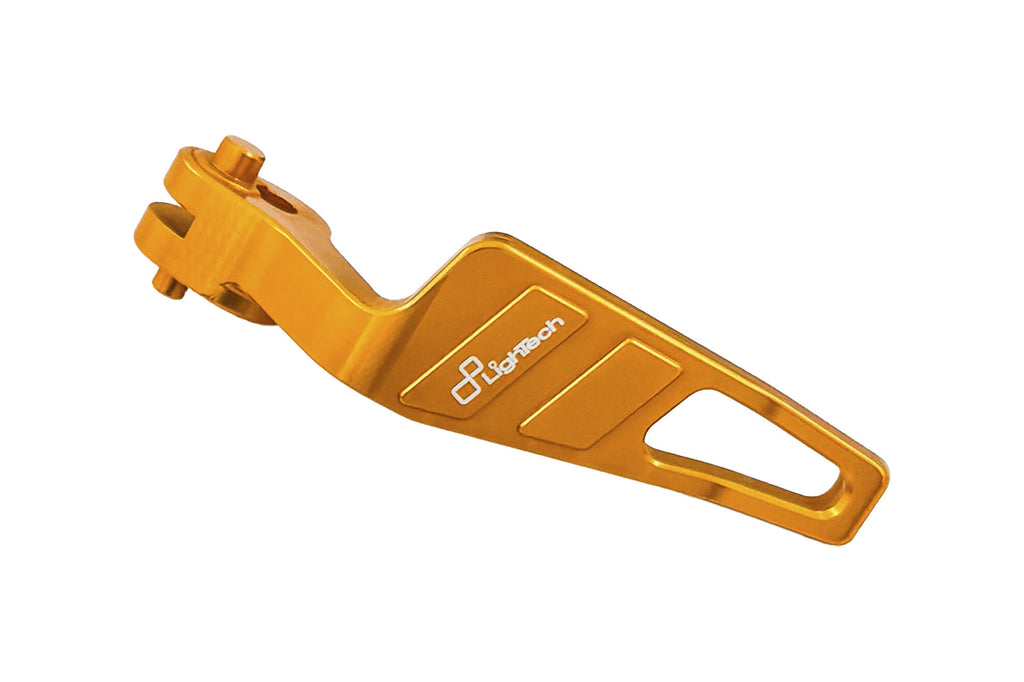 LighTech LEVT100ORO Parking Brake Lever - Gold for Yamaha TMAX 560 2020-2026.