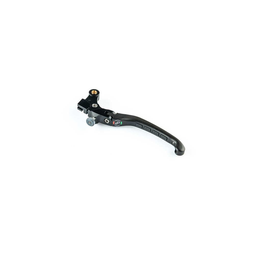 LighTech LEVXF116K black folding clutch lever, K profile; one lever shown.