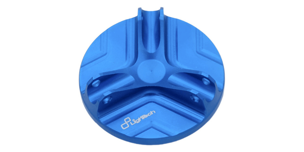 LighTech OIL111COB m20 x 2.5 ergal oil filler cap - cobalt.