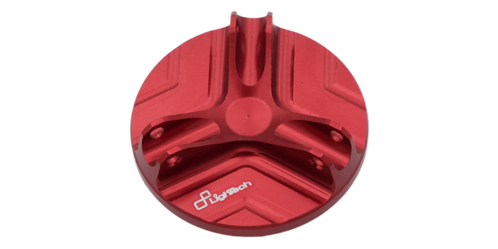 LighTech OIL111ROS m20 x 2.5 ergal oil filler cap - red.