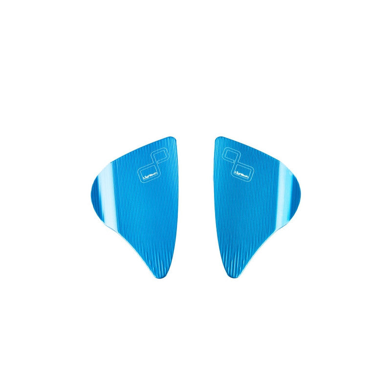 LighTech SPE134COB cobalt blue mirror block-off plates, pair for Yamaha R9.