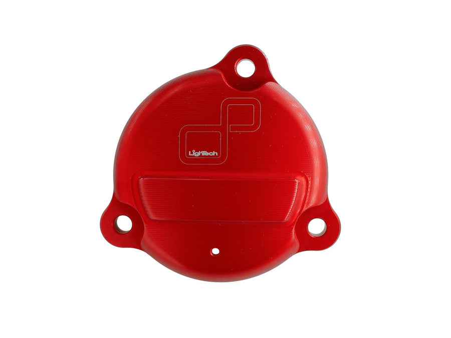 LighTech STEYA116ROS Swingarm Pivot Cover - Red for Yamaha TMAX 560 2020-2026.