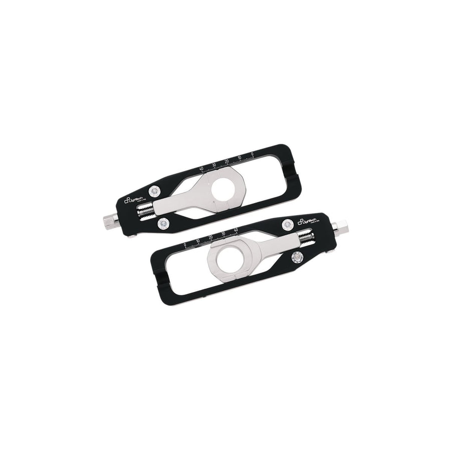 LighTech TEYA002NER black chain adjusters, left and right pair.