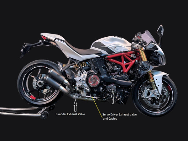 Ducati Supersport 950 Vandemon Bimodal Stealth Titanium Slip-On & Optional Headers