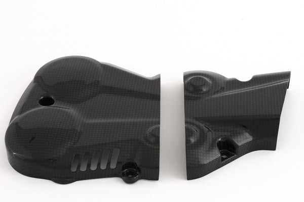 MOTOCORSE Cam-belt cover - Set Trama del carbonio e finitura superficiale - 200P – Plain