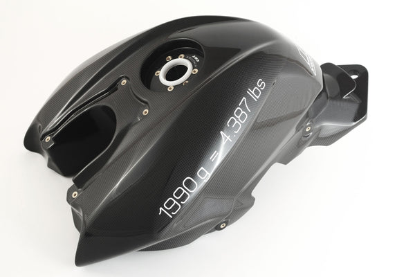 MOTOCORSE Fuel tank Trama del carbonio e finitura superficiale - 200P – Plain