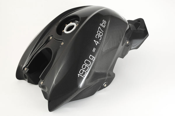 MOTOCORSE Fuel tank Trama del carbonio e finitura superficiale - 200P – Plain
