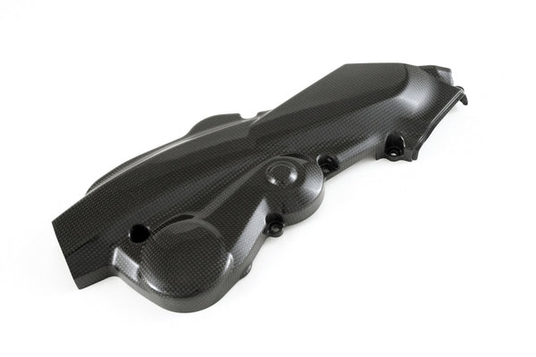 MOTOCORSE Cam-belt cover - horizontal Trama del carbonio e finitura superficiale - 2
