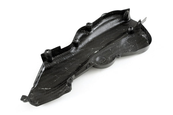 MOTOCORSE Cam-belt cover - horizontal Trama del carbonio e finitura superficiale - 2