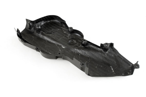 MOTOCORSE Cam-belt cover - horizontal Trama del carbonio e finitura superficiale - 2