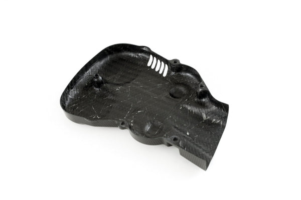 MOTOCORSE Cam-belt cover - vertical Trama del carbonio e finitura superficiale - 2