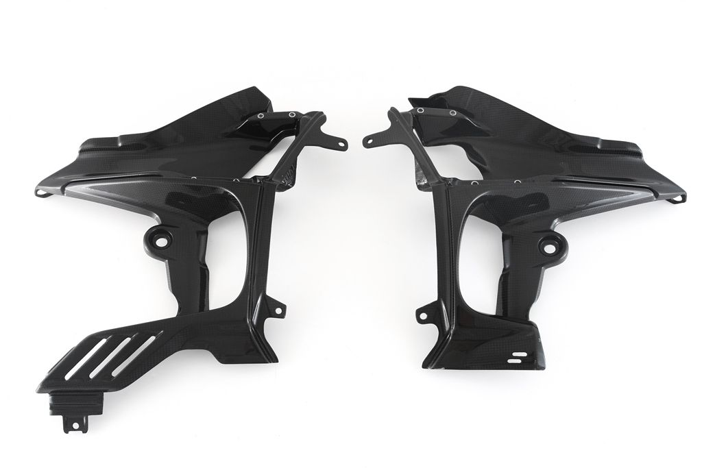 MOTOCORSE Inner side fairing set Trama del carbonio e finitura superficiale - 2