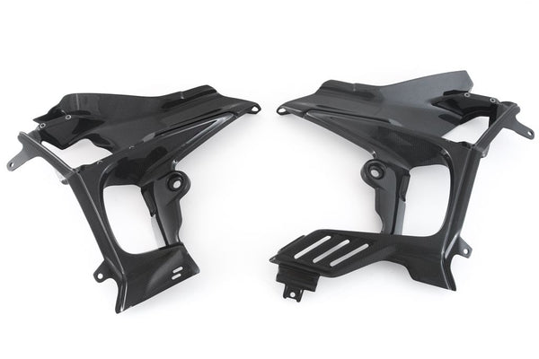 MOTOCORSE Inner side fairing set Trama del carbonio e finitura superficiale - 2