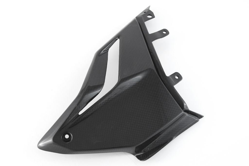 MOTOCORSE Fairing side panel - Lower left Trama del carbonio e finitura superficiale - 200P – Plain