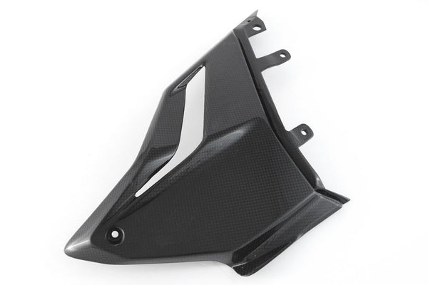 MOTOCORSE Fairing side panel - Lower left Trama del carbonio e finitura superficiale - 200P – Plain