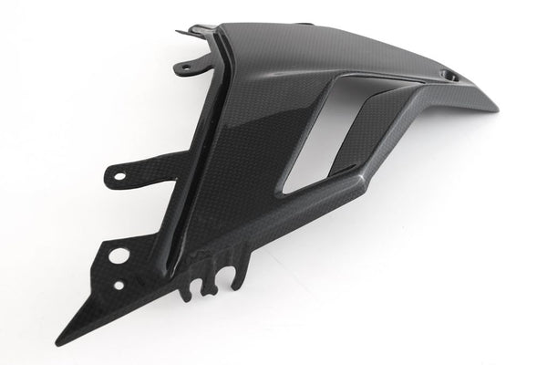 MOTOCORSE Fairing side panel - Lower left Trama del carbonio e finitura superficiale - 200P – Plain