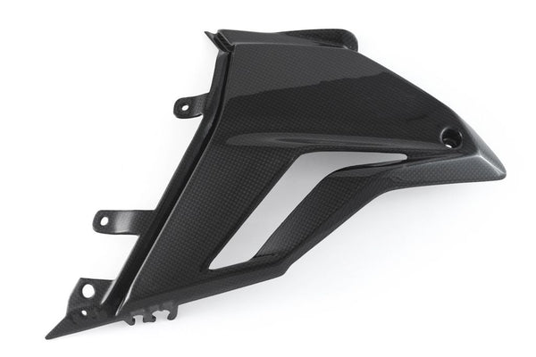 MOTOCORSE Fairing side panel - Lower left Trama del carbonio e finitura superficiale - 200P – Plain