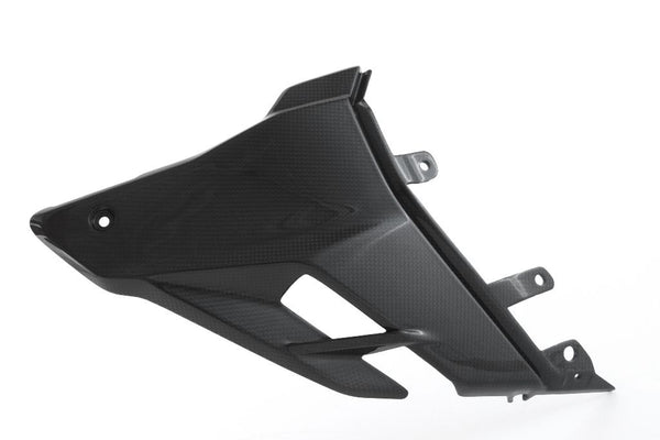 MOTOCORSE Fairing side panel - Lower right Trama del carbonio e finitura superficiale - 200P – Plain