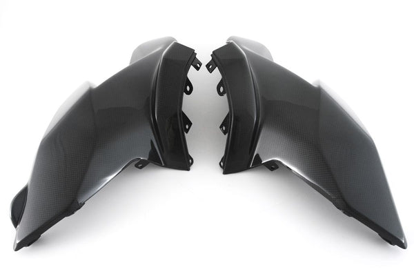 MOTOCORSE Upper side fairing set Trama del carbonio e finitura superficiale - 2
