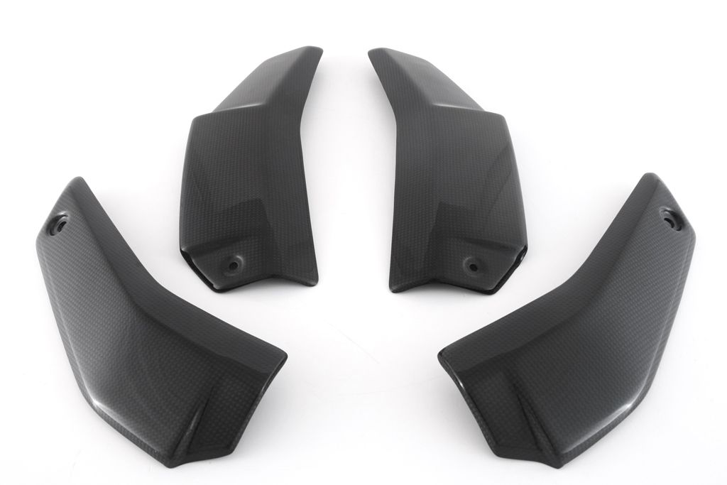 MOTOCORSE Radiators side covers set Trama del carbonio e finitura superficiale - 2