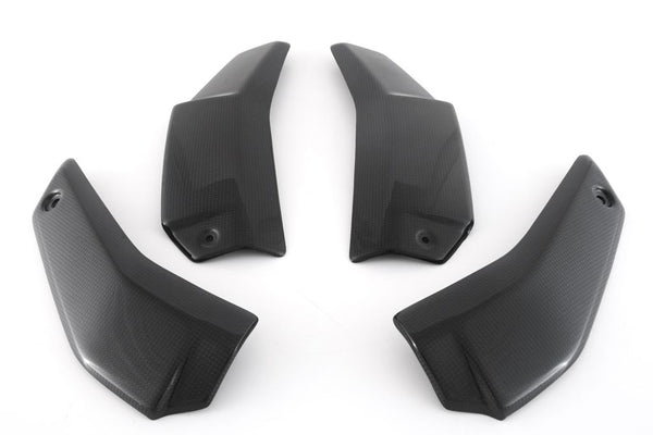 MOTOCORSE Radiators side covers set Trama del carbonio e finitura superficiale - 2