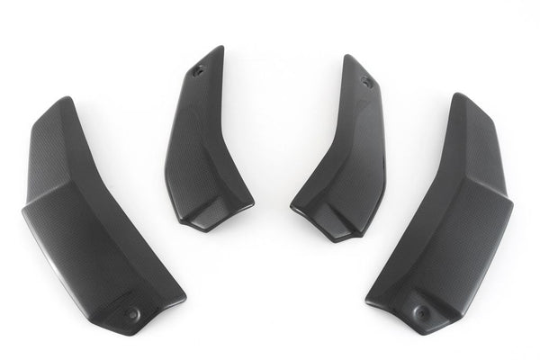 MOTOCORSE Radiators side covers set Trama del carbonio e finitura superficiale - 2