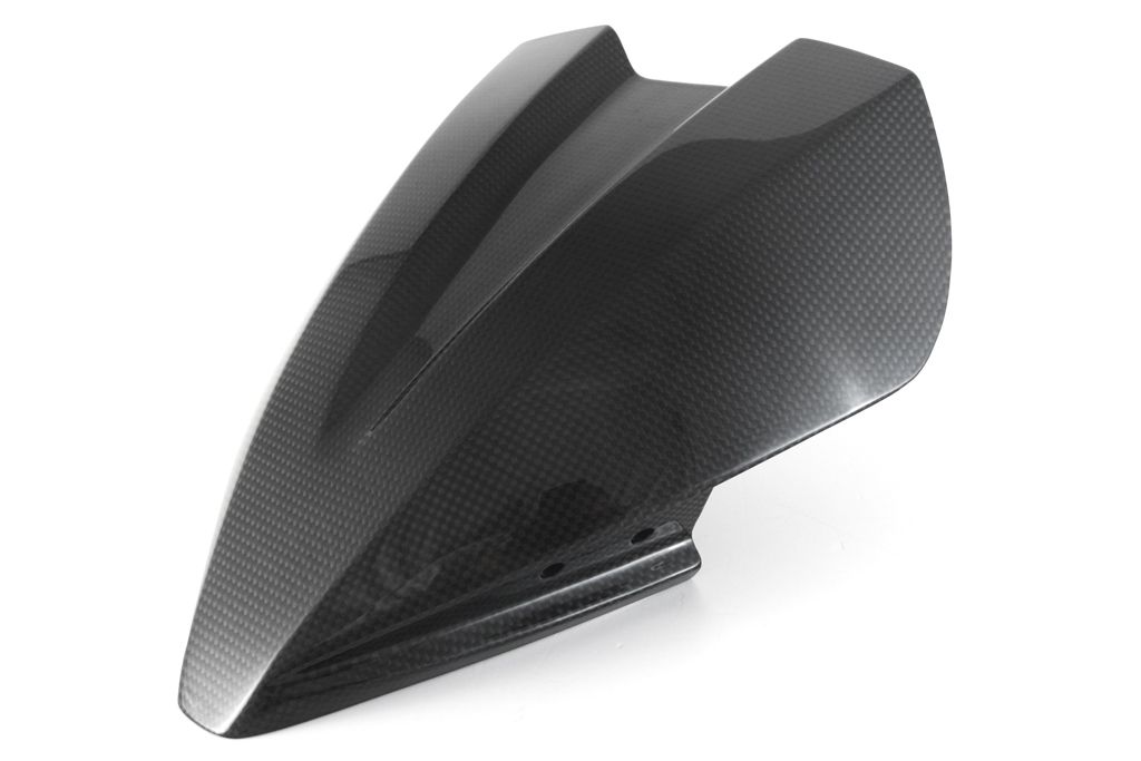 MOTOCORSE Windscreen - Long - DUCATI Streetfighter V4 (2020 - 2024) Trama del carbonio e finitura superficiale - 2