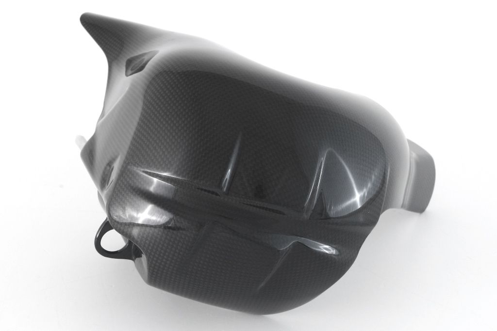MOTOCORSE Exhaust protection (EURO5 - 2021) Trama del carbonio e finitura superficiale - 2