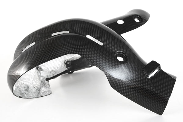 MOTOCORSE Exhaust protection Trama del carbonio e finitura superficiale - 2