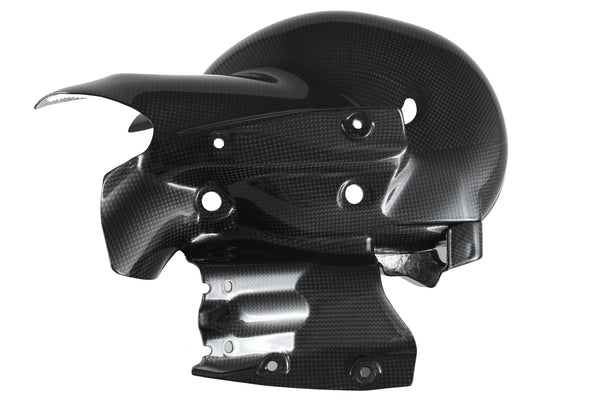 MOTOCORSE Exhaust protection Trama del carbonio e finitura superficiale - 2