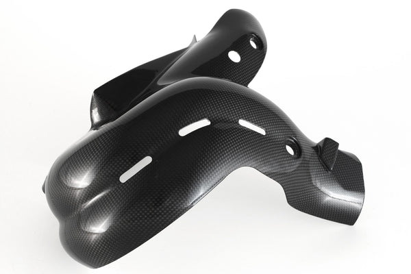 MOTOCORSE Exhaust protection Trama del carbonio e finitura superficiale - 2