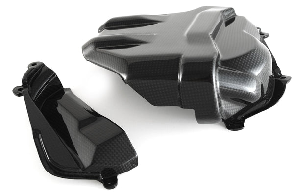 MOTOCORSE Bulkhead cover - set Trama del carbonio e finitura superficiale - 2