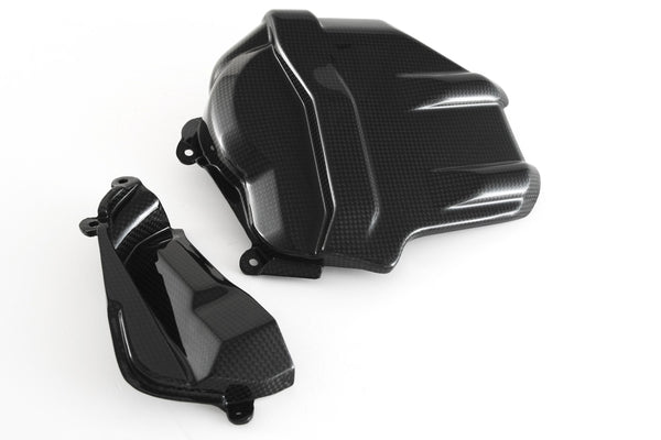 MOTOCORSE Bulkhead cover - set Trama del carbonio e finitura superficiale - 2