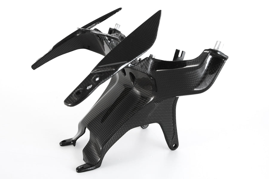 MOTOCORSE Headlight holder Trama del carbonio e finitura superficiale - 2