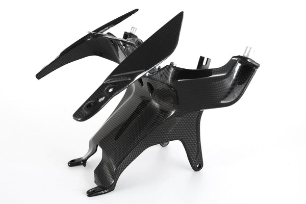 MOTOCORSE Headlight holder Trama del carbonio e finitura superficiale - 2