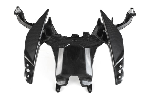 MOTOCORSE Headlight holder Trama del carbonio e finitura superficiale - 2